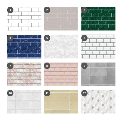 £11.95 • Buy Wallpaper Decor Living Bathroom Kitchen Nursery Tiles Stickers Self Adhesive