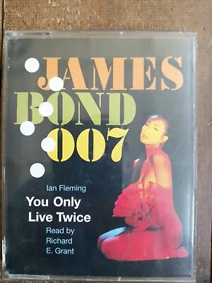 JAMES BOND 007 You Only Live Twice 2xCassette Audio Book Read By RICHARD E.GRANT • £4