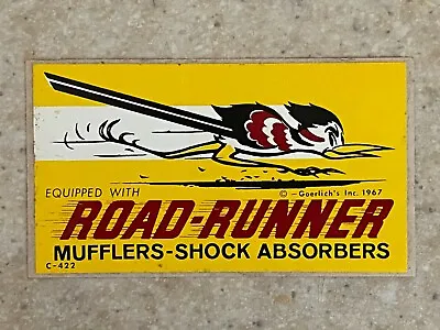 Road-Runner Mufflers-Shock Absorbers Decal - Original • $3.50