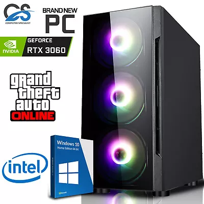 Gaming PC Desktop I7 I5 I3 2TB+480GB SSD 16GB RAM NVIDIA RTX 3060 Windows10 WiFi • £569.99