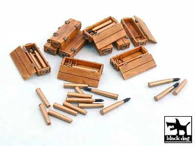 Black Dog 1/48 Ammo Shells Cartridges Open/Closed Crates For Panther Tank T48015 • $18.63