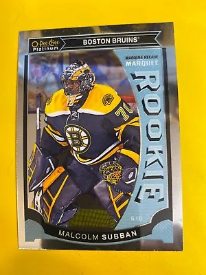 46681  2015-16 O-Pee-Chee Platinum Marquee Rookies #M5 Malcolm Subban • $1.99