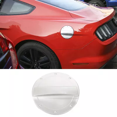 ABS Gas Cap Fuel Filler Door Cover Trim For Ford Mustang 2015-2023 Silver   • $13.99