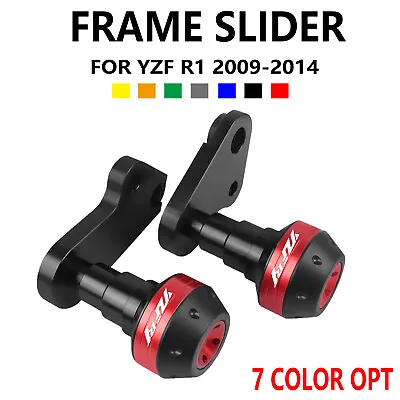 CNC Engine Frame Sliders Crashpads Protector For YAMAHA YZF R1 YZF-R1 2009-2014 • $52.98