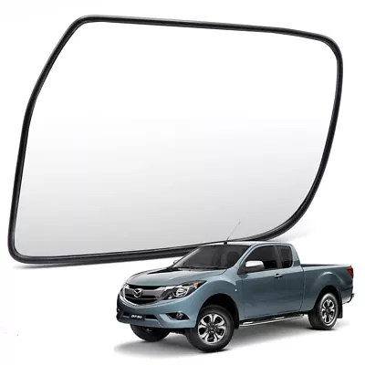 Right Wing Side Mirror Glass + Base Black For Mazda Bt-50 Pro 4x2 4x4 2012 2018 • $30.90