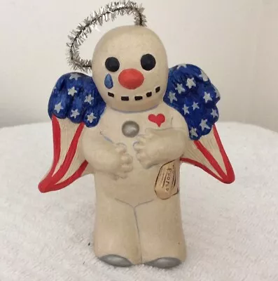 Vaillancourt Folk Art Patriotic Snowman • $95