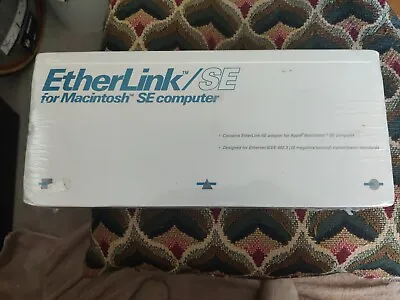 3 COM EtherLink/SE Adapter For Apple Macintosh SE Computer Vintage  NOS Sealed • $89.95