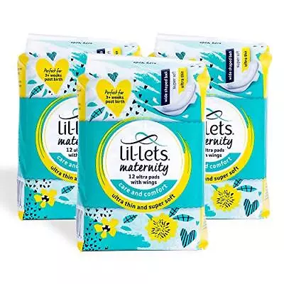 £8.99 • Buy Maternity Ultra Thin Long Pads With Wings, Perfect For 3+ Weeks Post