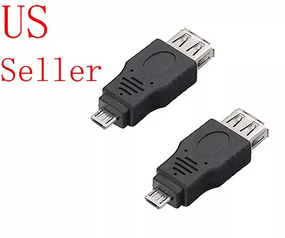 USB 2.0 Female To Micro USB 5 Pin Adapter Converter Connector Plug Phone Tablet • $7.40
