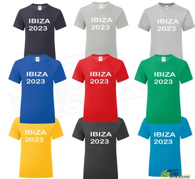 Custom Printed Text T-Shirt Iconic T  Personalised Logo Holiday Ibiza 2023 Party • $7.57