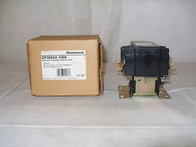 Honeywell DP3060A1009 Definite Purpose Contactor 3 Pole 60 Amp - New Old Stock • $64.99