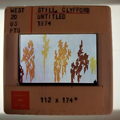 Clyfford Still Untitled 1974 Art 35mm Glass Slide • $20