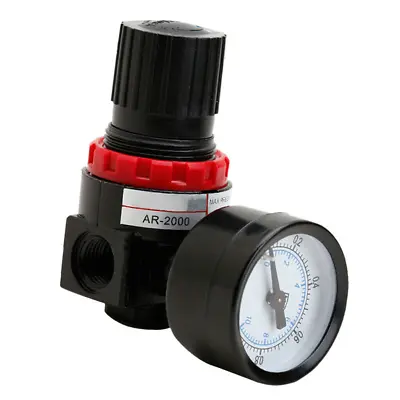 1/4  Mini Regulator W/ Gauge For Compressor Compressed Air Pressure 145 Psi • $6.07