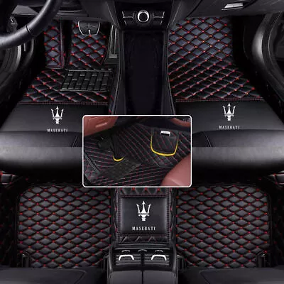 Fit Maserati All Weather Car Floor Mats Carpet With Pocket Waterpoof Custom Auto • $48.69