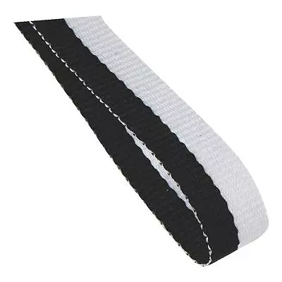 Medal Ribbon / Lanyard Black And White With Gold Clips GREAT VALUE 22mm Wide • £3.48