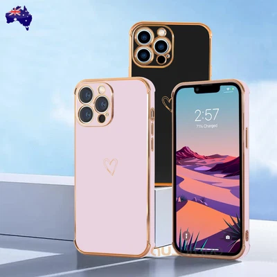 $6.45 • Buy Heart Case Shockproof Cover For IPhone14 Plus 13 12 11 Pro Max Mini XR 8 7 SE XS