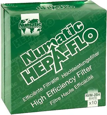 Genuine Numatic Charles Wet & Dry CVC370 Vacuum Cleaner Hepa-Flo Bags Pack Of 10 • £25.52