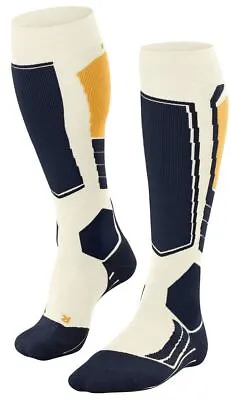 Falke Mens SK2 Intermediate Wool Knee High Socks - Off White • £37.95