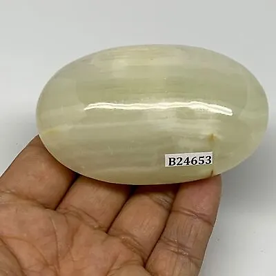 165.4g 3 X1.9 X1.3  Natural Onyx Palm-Stone Reiki @Afghanistan B24653 • $9.90