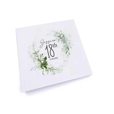 Personalised 18th Birthday Photo Album Gift With Botanical Design UV-899 • £15.49