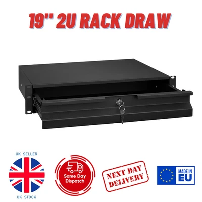 £30 • Buy RACK Drawer 19  2U, Black / RD19-2U-B