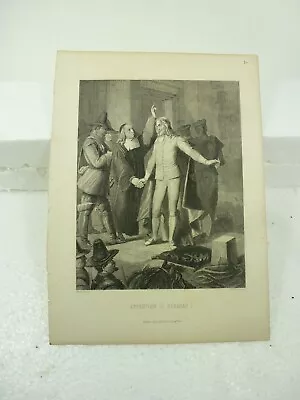 Antique 19th Century Book Plate  The Execution Charles I  Haendler Selmar Hess • $23