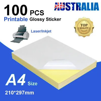 A4 Self Adhesive Sticker Paper Sheet Label Laser Inkjet Printer Mailing Address • $16.82