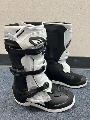 Alpinestars Youth Kids Tech 3S Motocross Offroad Boots Black/White Size 5 • $156.99