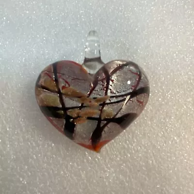 Handmade Glass Heart Pendant Fashion Jewelry RecycledFashionShop • $14.99