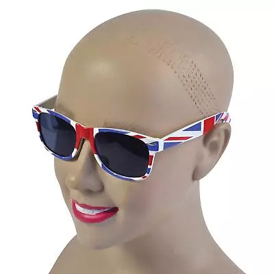 Bristol Novelty Red/White/Blue Union Jack Sunglasses Costume Accessories • £3.89