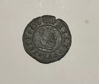 Spain - 1663 Copper 16 Maravedis - Very Nice • $100