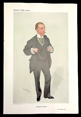 Dangerous Trade Vanity Fair Harold John 'Jack' Tennant  Original Print  1909   • £35.30
