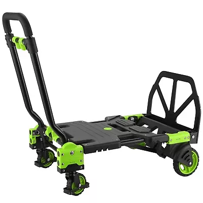 Folding Hand Truck Heavy Duty Carrying Combination 2IN1 Convertible Dolly Cart • $87.99