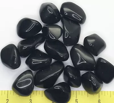 OBSIDIAN Rainbow Large ( 7/8  To 1-1/4 ) Polished Volcanic Glass  1/2 Lb • $20