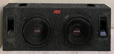 MTX Road Thunder Dual 10” Ported Subwoofer Box Old School Car Audio Made In USA • $169.61