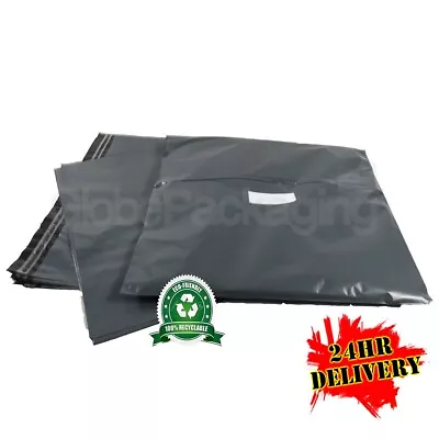 50 X-LARGE GREY 28 X34  POSTAL POSTAGE MAILING BAGS SACKS 28x34  (700x850mm) • £19.80