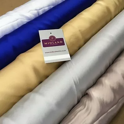 £2.50 • Buy Silky Charmeuse Lightweight Satin Bridal Dress Fabric 58  MD831 Mtex