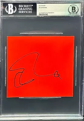 ED SHEERAN Signed Autograph CD Cover Slabbed Encapsulated BAS COA • $99.99