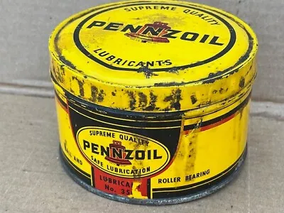 Vintage Pennzoil Motor Grease Can Auto Store Gas Station Display Memorabilia • $25