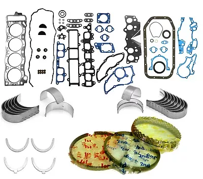 83-84 TOYOTA Pickup Celica 2.4L 22R 22RE Full Gasket Set NPR RINGS BEARINGS • $119.95