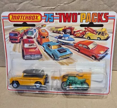 Matchbox TP-8 Field Car & Honda Motorcycle  Twin Pack • $87.06