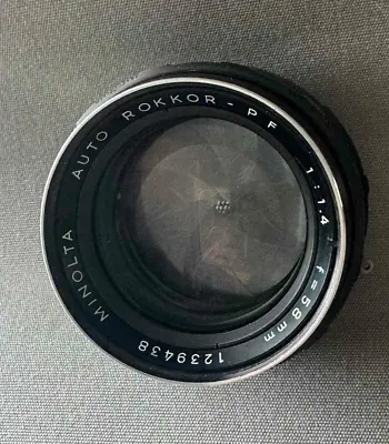 Minolta 58mm F1.4 Auto Rokkor-PF Lens • $75