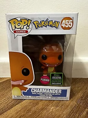 Pokemon Charmander #455 Flocked 2020 Convention Exclusive Pop Vinyl • $5