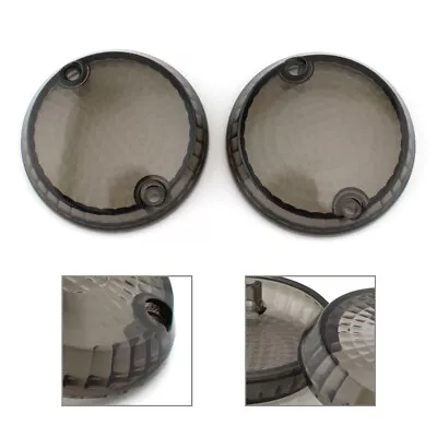 Turn Signal Lamp Cover Lens For Kawasaki Vulcan 1500 Classic Mean Streak Smoke • $16.53