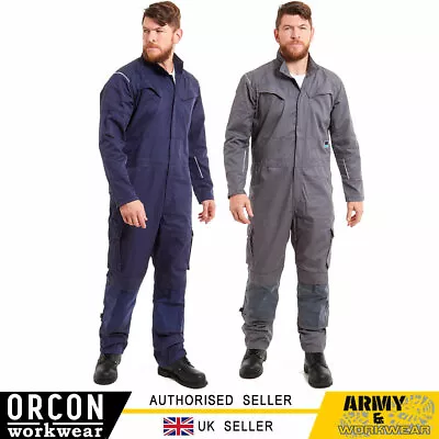 Mens Heavy Duty Boilersuit Knee Pad Cargo & Chest Pockets Work Overalls Coverall • £22.99