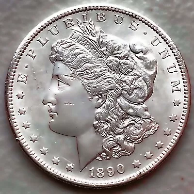 1890-s Au/unc Morgan Silver Dollar 90% $1 Coin Us #b411 • $1