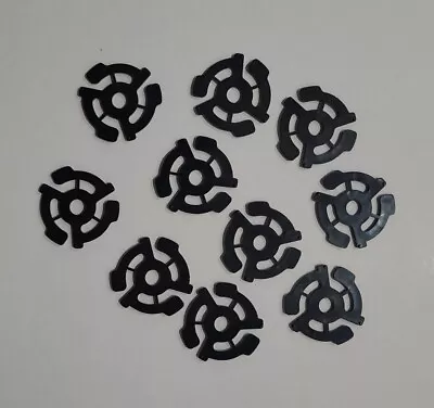 10 Pack 45RPM Adaptors Spider Inserts For 7  Vinyl Records Jukebox NonSlip • $14.95