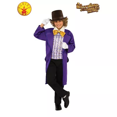 Rubie's Willy Wonka Deluxe Kids Costume 3 X Sizes • $61.95