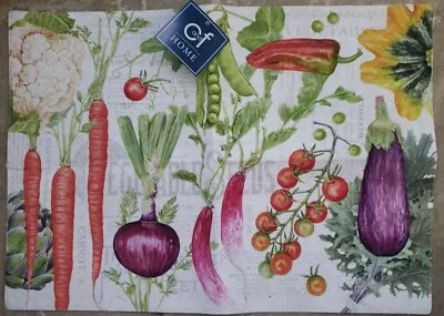 C And F Home Vegetable Placemat  Cotton 14 ×20  • $12.99