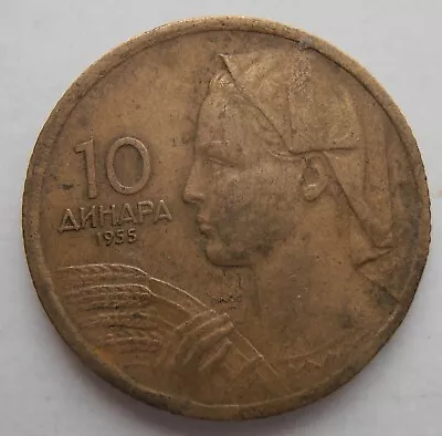 Yugoslavia 10 Dinar 1955 • £1.89